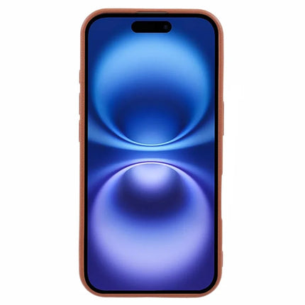 For iPhone 16 Plus Case Electroplating Lens Frame Textured TPU Shockproof Phone Cover