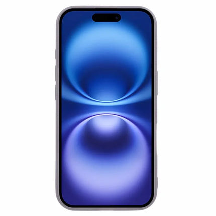 For iPhone 16 Plus Case Electroplating Lens Frame Textured TPU Shockproof Phone Cover