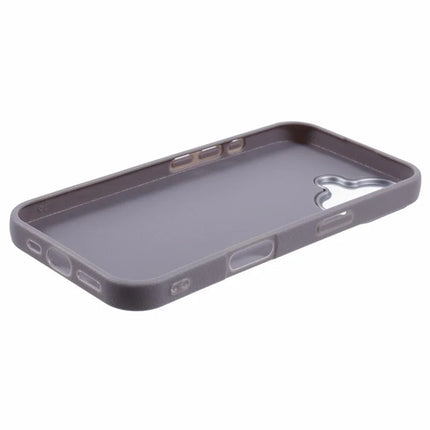 For iPhone 16 Plus Case Electroplating Lens Frame Textured TPU Shockproof Phone Cover