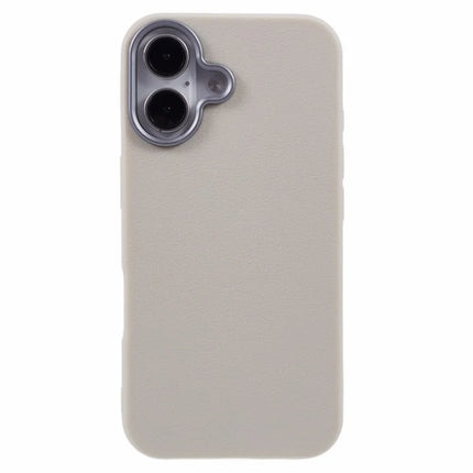 For iPhone 16 Plus Case Electroplating Lens Frame Textured TPU Shockproof Phone Cover