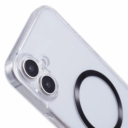 For iPhone 16 Plus Case Compatible with MagSafe CD Vein TPU+Acrylic Phone Cover