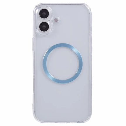 For iPhone 16 Plus Case Compatible with MagSafe CD Vein TPU+Acrylic Phone Cover