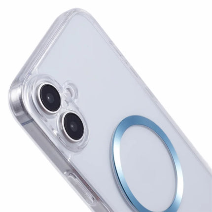 For iPhone 16 Plus Case Compatible with MagSafe CD Vein TPU+Acrylic Phone Cover