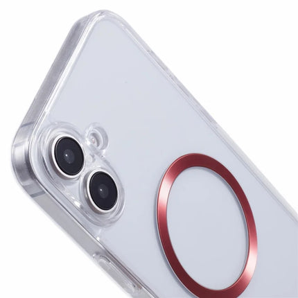 For iPhone 16 Plus Case Compatible with MagSafe CD Vein TPU+Acrylic Phone Cover