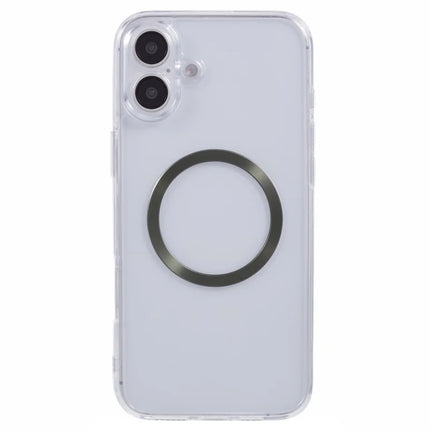 For iPhone 16 Plus Case Compatible with MagSafe CD Vein TPU+Acrylic Phone Cover