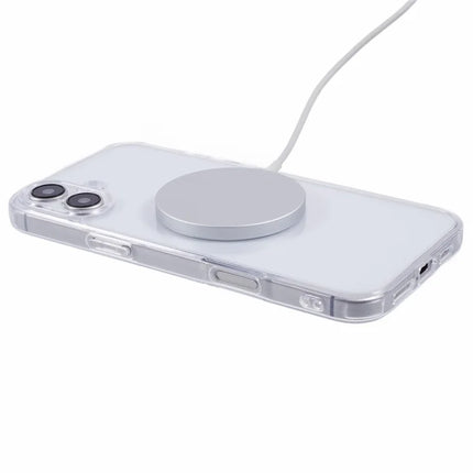 For iPhone 16 Plus Case Compatible with MagSafe CD Vein TPU+Acrylic Phone Cover