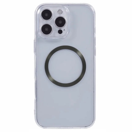 For iPhone 16 Pro Max Case Compatible with MagSafe CD Vein TPU+Acrylic Phone Cover