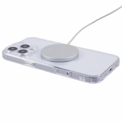 For iPhone 16 Pro Max Case Compatible with MagSafe CD Vein TPU+Acrylic Phone Cover
