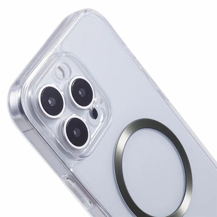 For iPhone 16 Pro Max Case Compatible with MagSafe CD Vein TPU+Acrylic Phone Cover