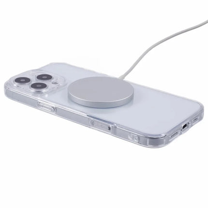 For iPhone 16 Pro Max Case Compatible with MagSafe CD Vein TPU+Acrylic Phone Cover