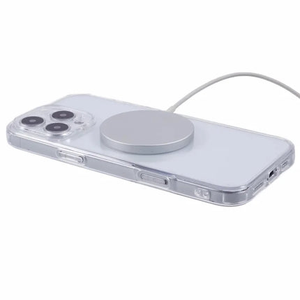 For iPhone 16 Pro Max Case Compatible with MagSafe CD Vein TPU+Acrylic Phone Cover