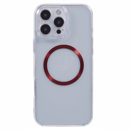 For iPhone 16 Pro Max Case Compatible with MagSafe CD Vein TPU+Acrylic Phone Cover