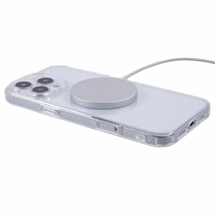 For iPhone 16 Pro Max Case Compatible with MagSafe CD Vein TPU+Acrylic Phone Cover