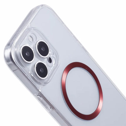 For iPhone 16 Pro Max Case Compatible with MagSafe CD Vein TPU+Acrylic Phone Cover