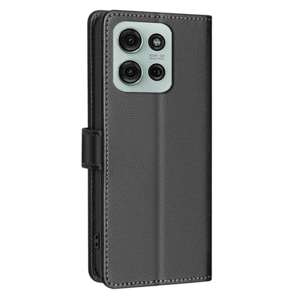 BINFEN COLOR BF32 For Motorola Moto G75 5G Leather Case Wallet RFID Blocking Phone Cover