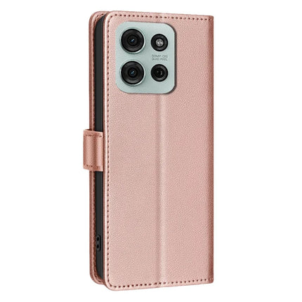 BINFEN COLOR BF32 For Motorola Moto G75 5G Leather Case Wallet RFID Blocking Phone Cover