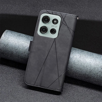 BINFEN COLOR BF05 For Motorola Moto G75 5G Case Leather Phone Cover Wallet Stand