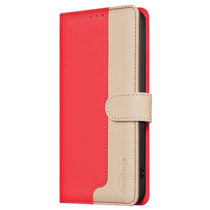 BINFEN COLOR BF33 for Motorola Moto G75 5G Leather Case Splicing Color RFID Blocking