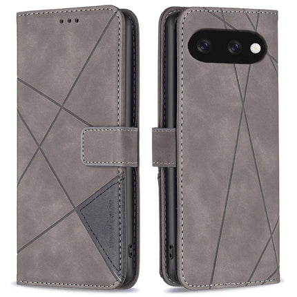 BINFEN COLOR BF05 For Google Pixel 9a Case Leather Phone Cover Wallet Stand - Grey