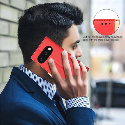 BINFEN COLOR BF33 for Google Pixel 9a Leather Case Splicing Color RFID Blocking