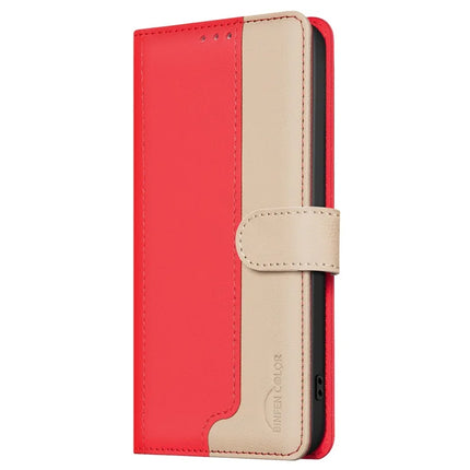 BINFEN COLOR BF33 for Google Pixel 9a Leather Case Splicing Color RFID Blocking