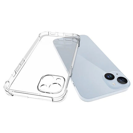 WANLONFENG WL Series for iPhone 13 TPU Case 2.0mm Phone Cover with Tempered Glass Film