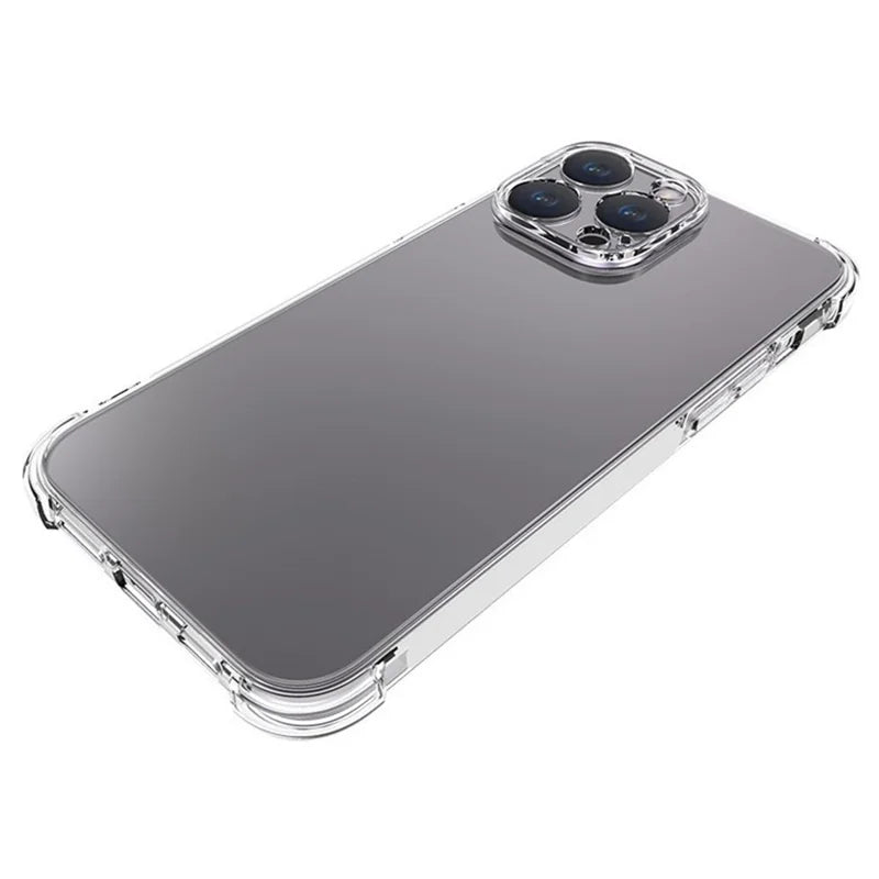 ShopCaseCart Shockproof Case iPhone 15 Pro Max TPU Protective cover 2.0mm Phone Guard with Tempered Glass Film