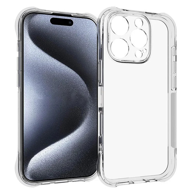 WANLONFENG WL Series for iPhone 16 Pro TPU Case 2.0mm Phone Cover with Tempered Glass Film