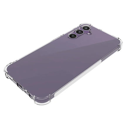 WANLONFENG WL Series for Samsung Galaxy A25 5G (Global) (161.0 x 76.5 x 8.3mm) Case 2.0mm Clear TPU Cover with Tempered Glass Film (Big Lens Hole)