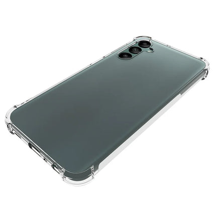 WANLONFENG WL Series for Samsung Galaxy A24 5G / A24 4G (162.1 x 77.6 x 8.3mm) Case 2.0mm Clear TPU Cover with Tempered Glass Film (Big Lens Hole)