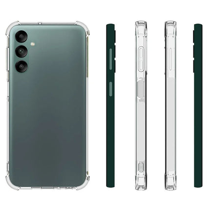 WANLONFENG WL Series for Samsung Galaxy A24 5G / A24 4G (162.1 x 77.6 x 8.3mm) Case 2.0mm Clear TPU Cover with Tempered Glass Film (Big Lens Hole)