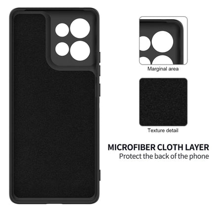 For Motorola Moto G75 5G Case Liquid Silicone Anti-Scratch Phone Cover with Hand Strap