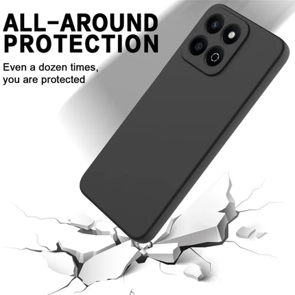 For Honor X7c 4G / 200 Smart 5G Case Liquid Silicone Anti-Scratch Phone Cover with Hand Strap