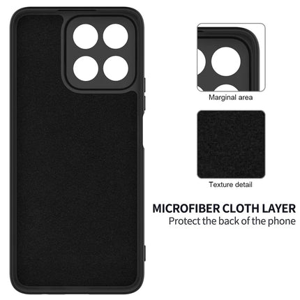 For Honor X7c 4G / 200 Smart 5G Case Liquid Silicone Anti-Scratch Phone Cover with Hand Strap