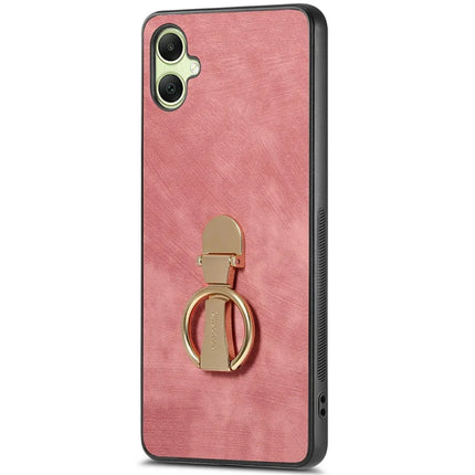 CASENEO D22 For Samsung Galaxy A06 Case Folding Kickstand Retro Leather Back Phone Cover - Pink