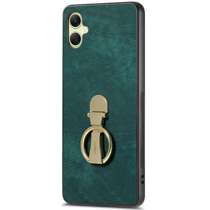 CASENEO D22 For Samsung Galaxy A06 Case Folding Kickstand Retro Leather Back Phone Cover - Green