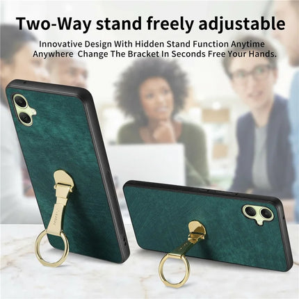 CASENEO D22 For Samsung Galaxy A06 Case Folding Kickstand Retro Leather Back Phone Cover