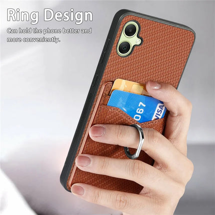 For Samsung Galaxy A06 Case Card Slots Ring Holder Kickstand Phone Cover