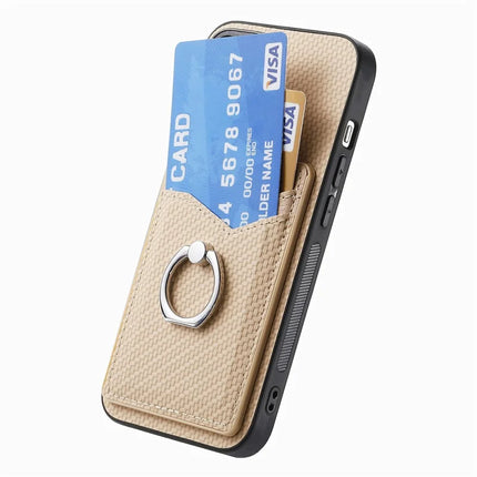 For Samsung Galaxy A06 Case Card Slots Ring Holder Kickstand Phone Cover