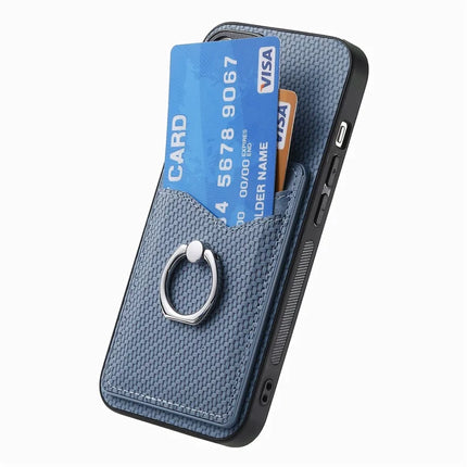 For Samsung Galaxy A06 Case Card Slots Ring Holder Kickstand Phone Cover