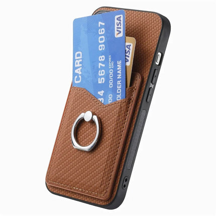 For Samsung Galaxy A06 Case Card Slots Ring Holder Kickstand Phone Cover