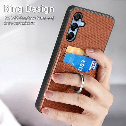 For Samsung Galaxy A16 4G / 5G Case Card Slots Ring Holder Kickstand Phone Cover