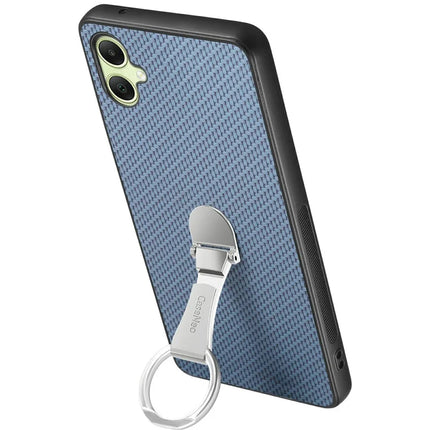 CASENEO C1-19 For Samsung Galaxy A06 Case Folding Kickstand Leather Back Cover Carbon Fiber Texture