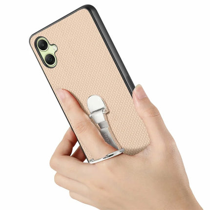 CASENEO C1-19 For Samsung Galaxy A06 Case Folding Kickstand Leather Back Cover Carbon Fiber Texture