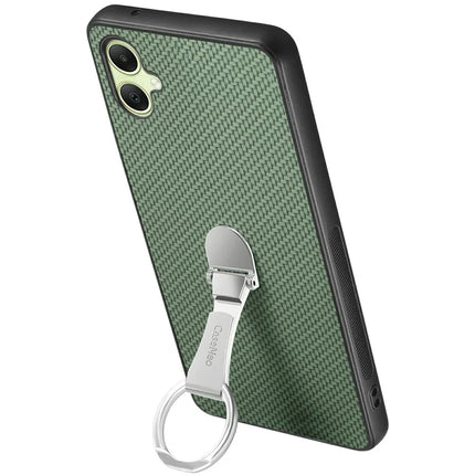 CASENEO C1-19 For Samsung Galaxy A06 Case Folding Kickstand Leather Back Cover Carbon Fiber Texture