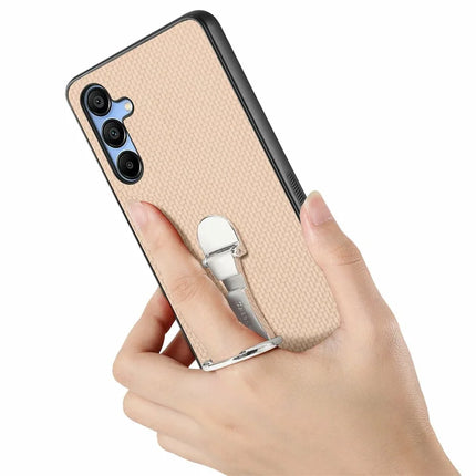 CASENEO C1-19 For Samsung Galaxy A16 4G / 5G Case Folding Kickstand Leather Back Cover Carbon Fiber Texture