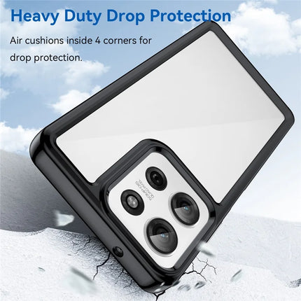 For Motorola Moto G75 5G Case TPU+Acrylic Protective Clear Phone Cover