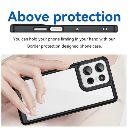 For Motorola Moto G75 5G Case TPU+Acrylic Protective Clear Phone Cover