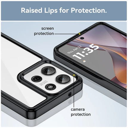 For Motorola Moto G75 5G Case TPU+Acrylic Protective Clear Phone Cover