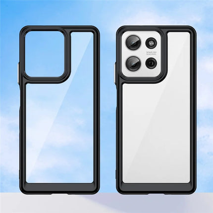 For Motorola Moto G75 5G Case TPU+Acrylic Protective Clear Phone Cover